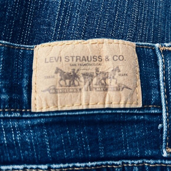 Levi Jeans 512 Size 14 Perfectly Slimming Boot Cut Blue Denim Stretch Levi's - Picture 8 of 8